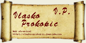 Vlaško Prokopić vizit kartica